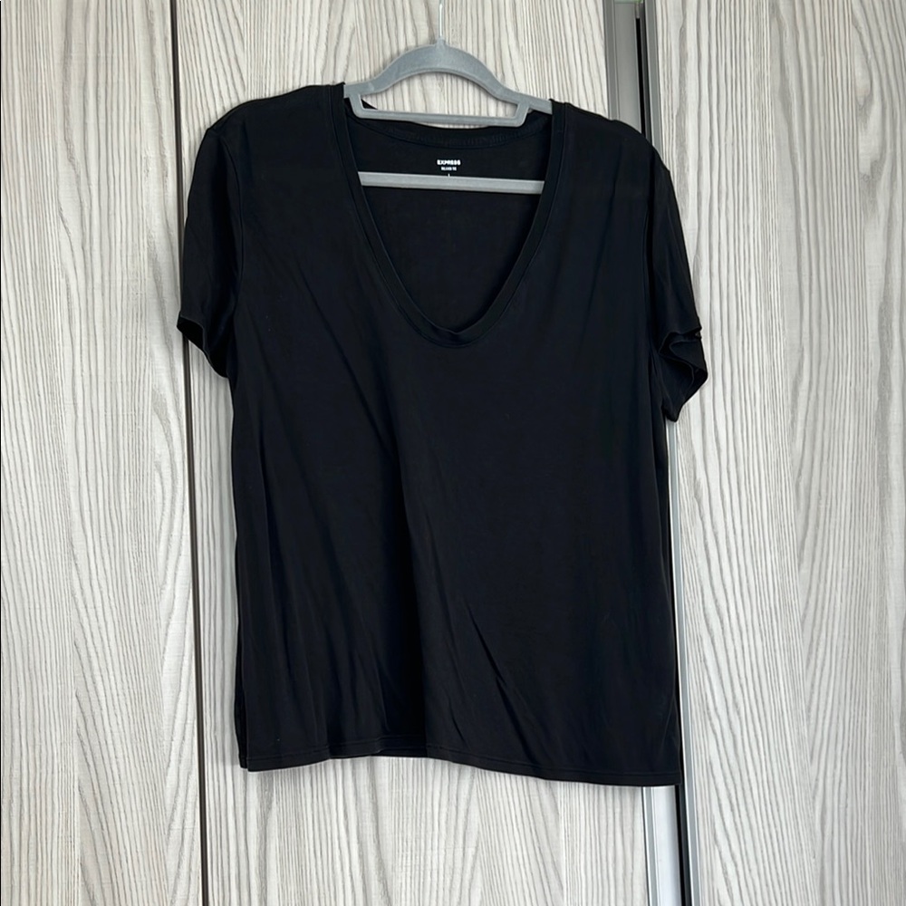 Express Black Short Sleeve Tee
